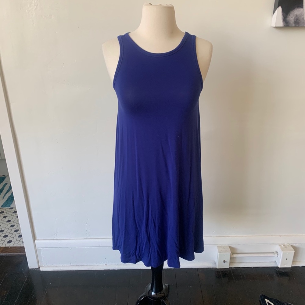 Navy Blue Cotton mini Dress